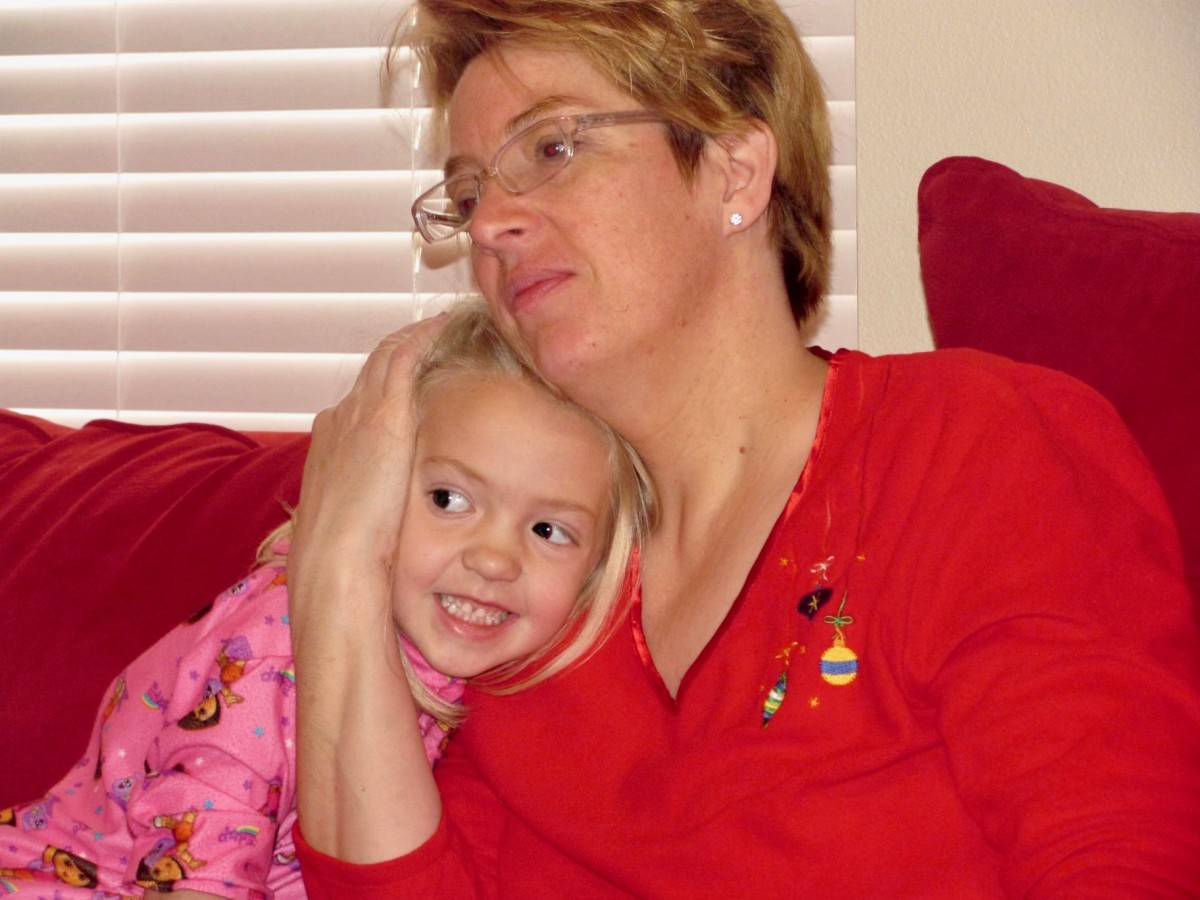 Eagle girls basketball guard Molly Johnson, class of 2024 (and mother, Alice)